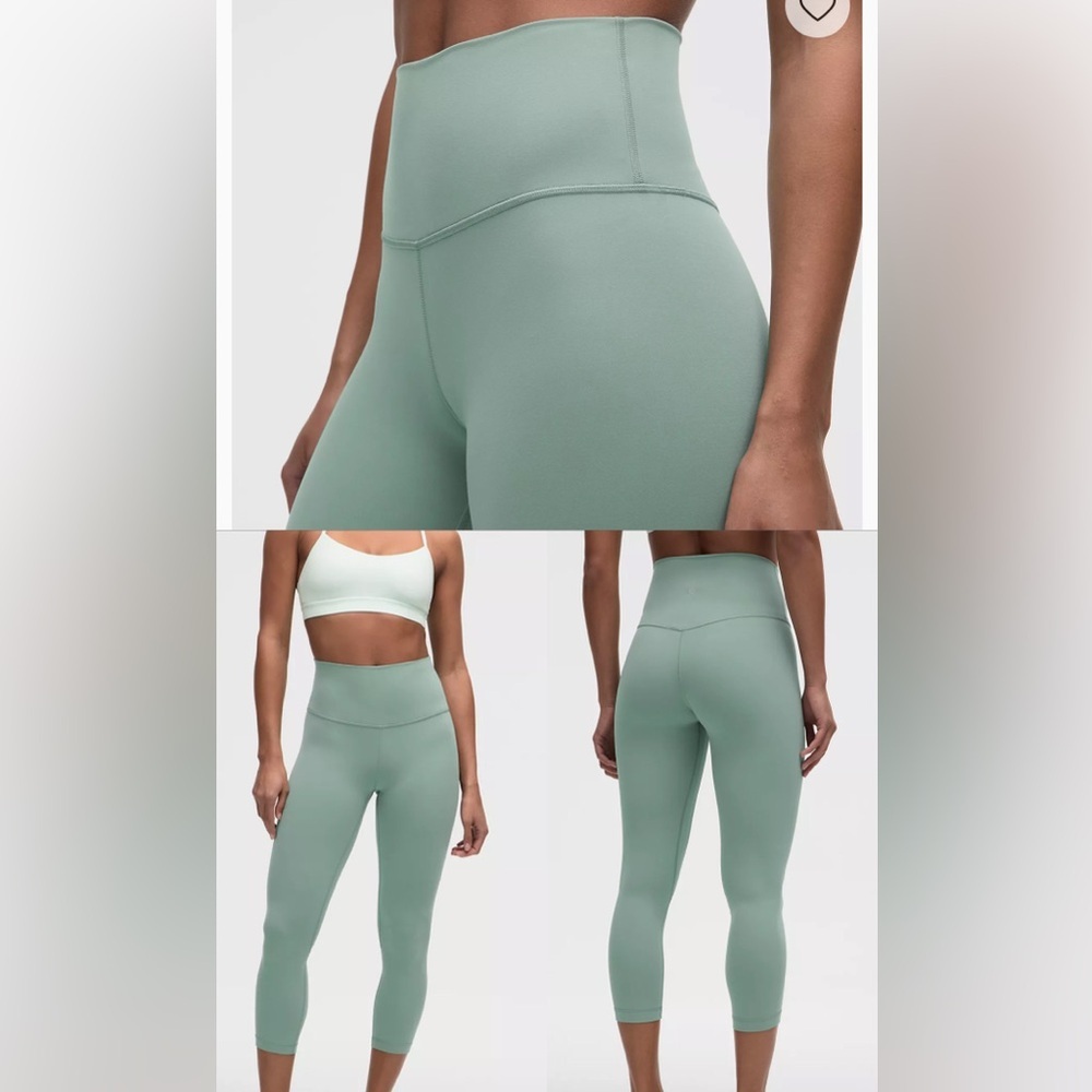 BNWT Lululemon Align™ Wunder Train High-Rise Crop 23"- Crater Blue
